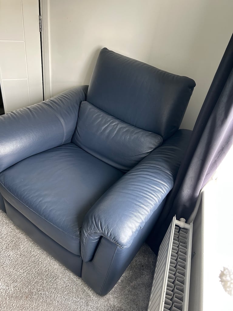Natuzzi leather armchair 