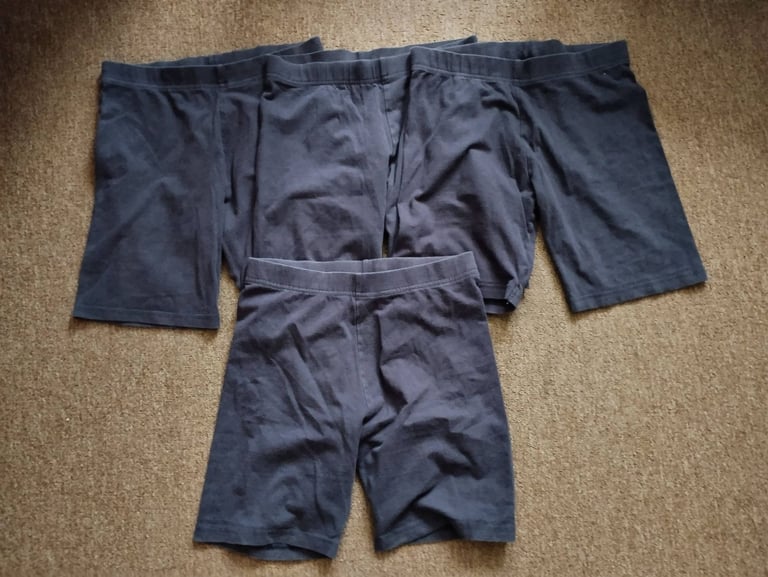 image for Navy Blue Cotton Rich Girls Jersey School Cycling Shorts for 12-13 years in good condition