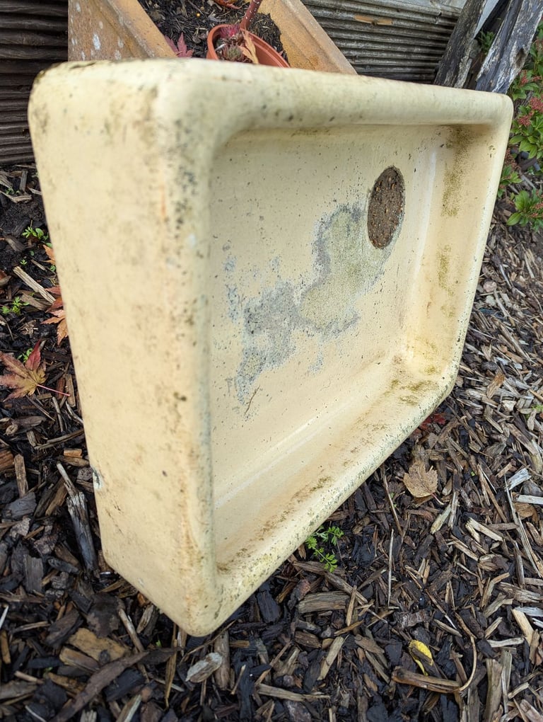 Belfast sink old used garden feature