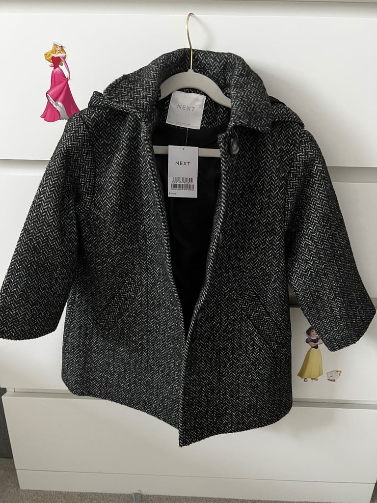 Next Grey relaxed unisex coat (New)