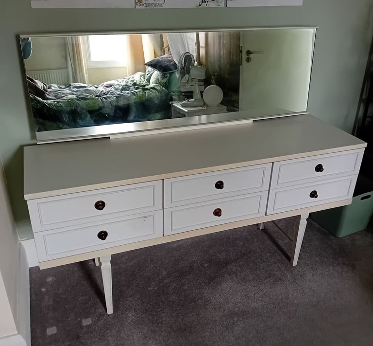 image for Large dressing table with 6 drawers 