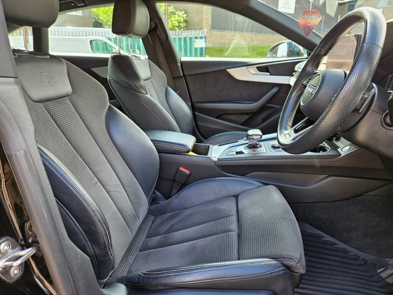 2018 AUDI A5 2.0 TDI Ultra S Line 5dr S Tronic Black Damaged Salvage CAT N