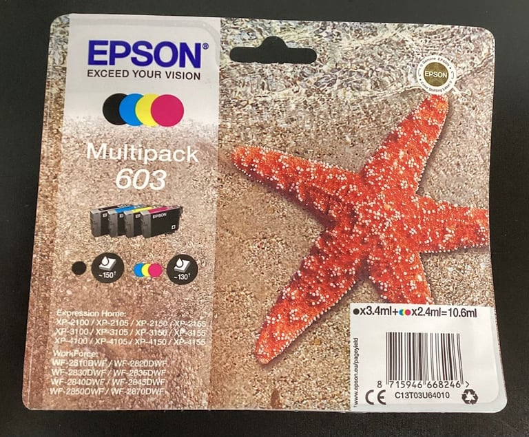 image for GENUINE EPSON 603 INK CARTRIDGE MULTIPACK