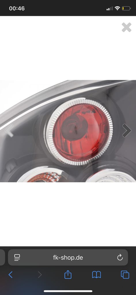 Black Rear Vauxhall/Opel Vectra C Angel Lights 