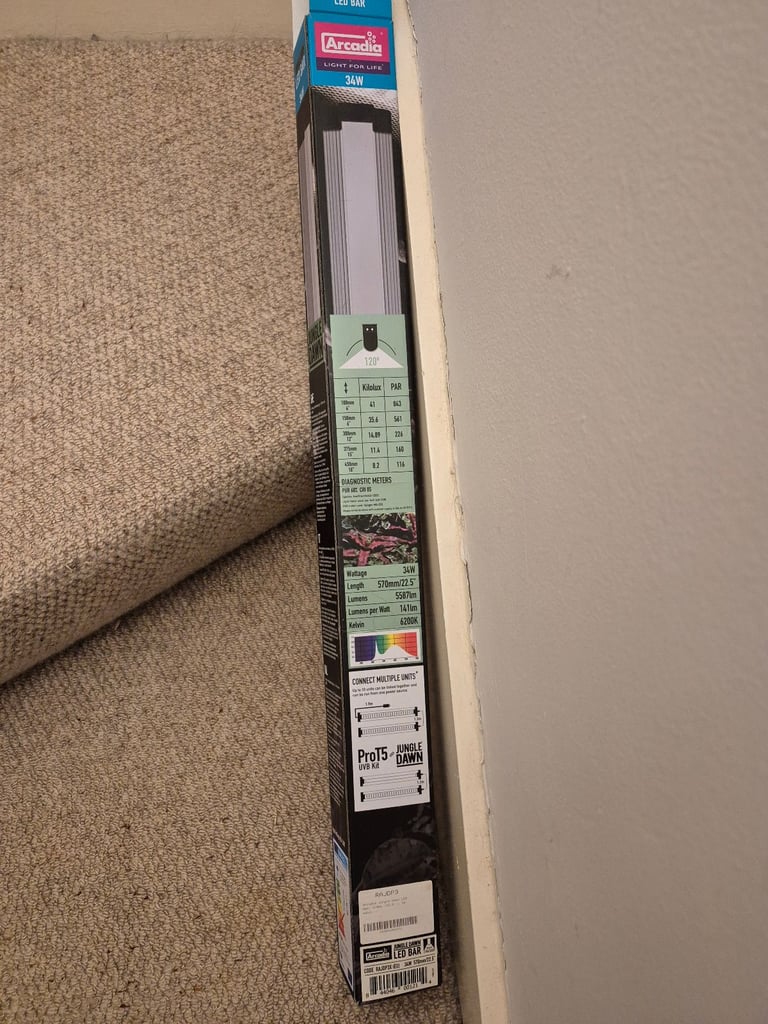 image for Arcadia Reptile Jungle Dawn 570mm (22.5in) 34w LED terrarium light