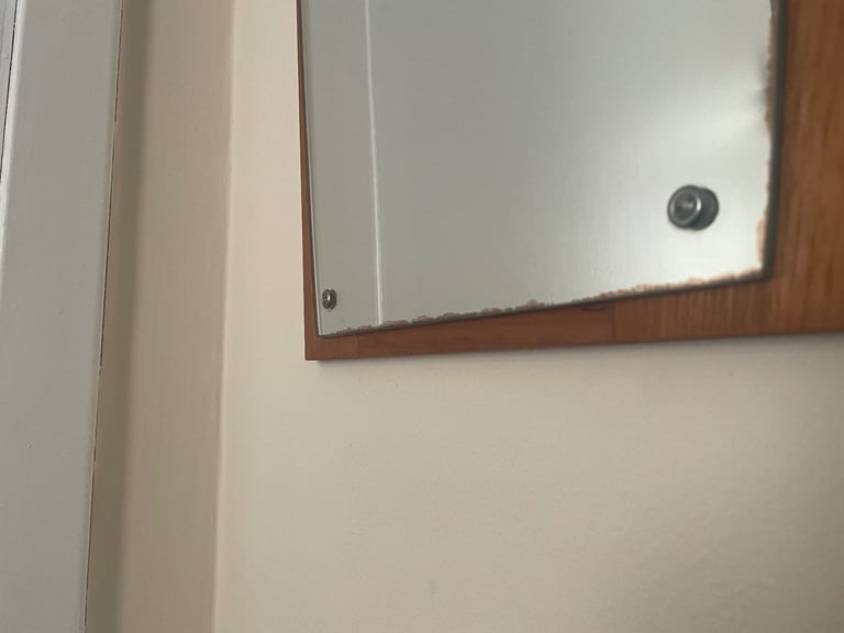 Mid Century Danish Teak Framed Mirror - Jansen Spejle 