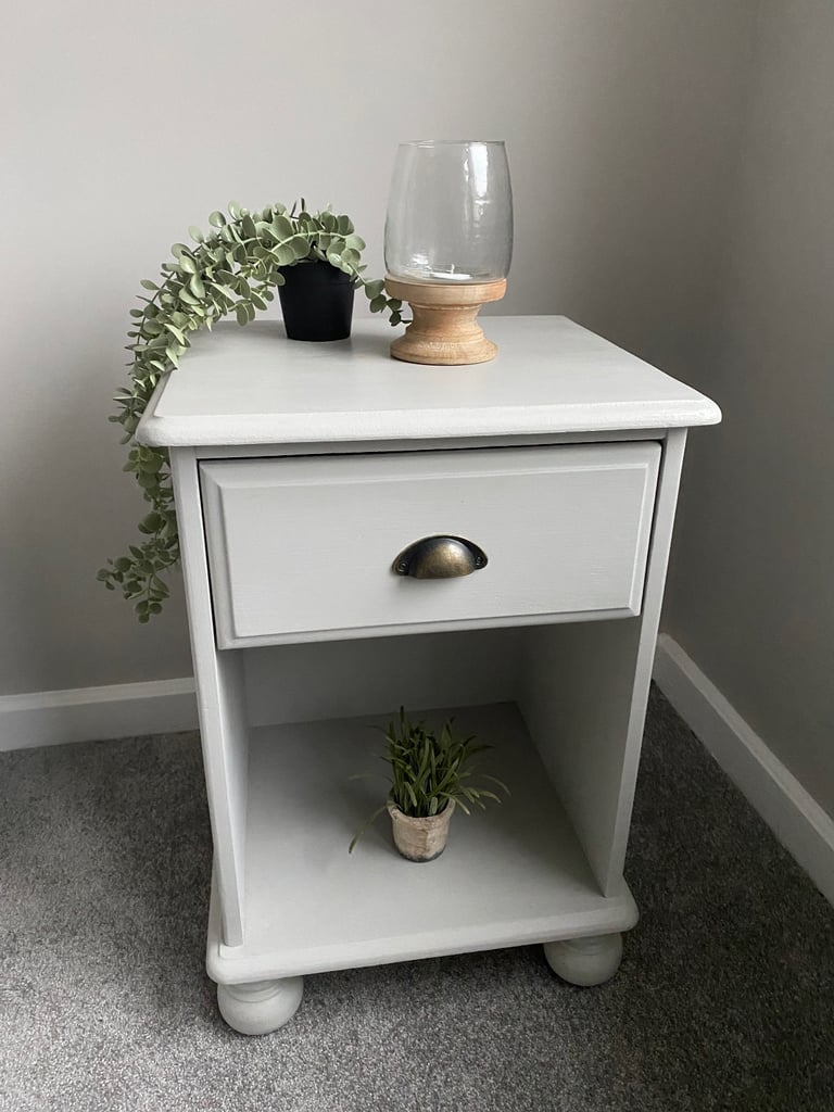 image for Pine painted bedside table
