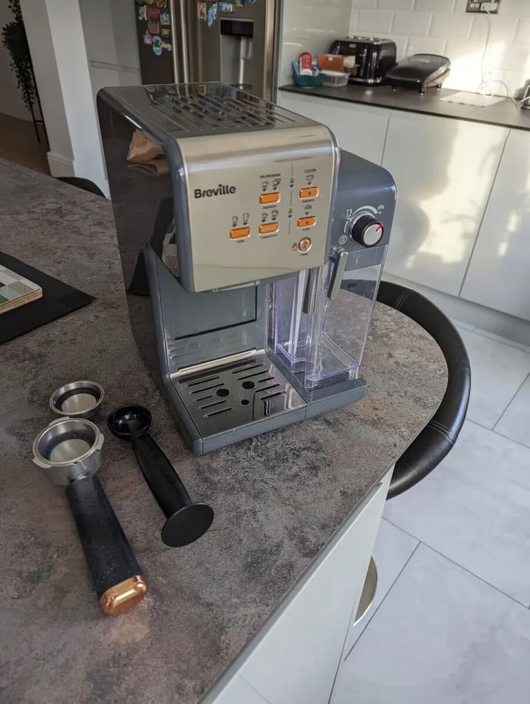Brand New In Box. Breville Coffee Machine, Grey and Rose Gold Colour