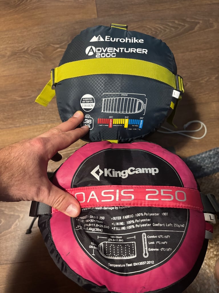 2x sleeping bag