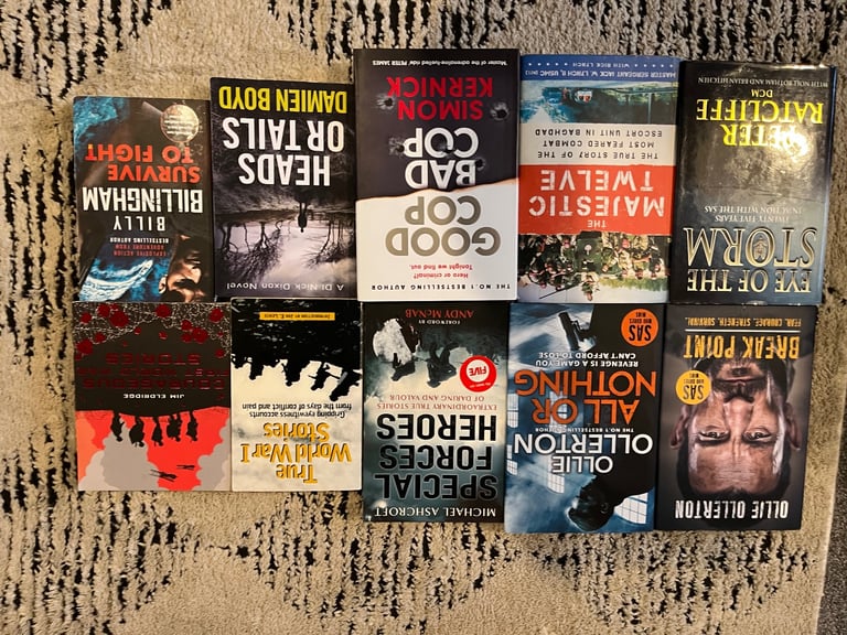 Military book bundle. Various authors.