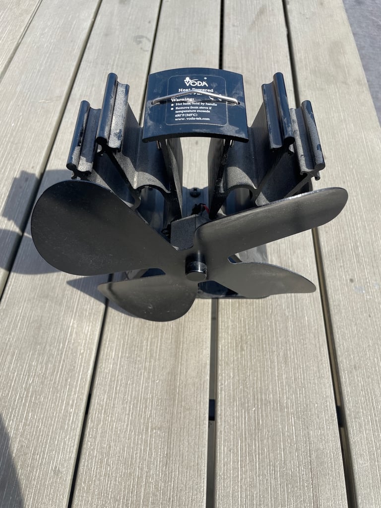 image for VODA heat powered fan for log burner or stove