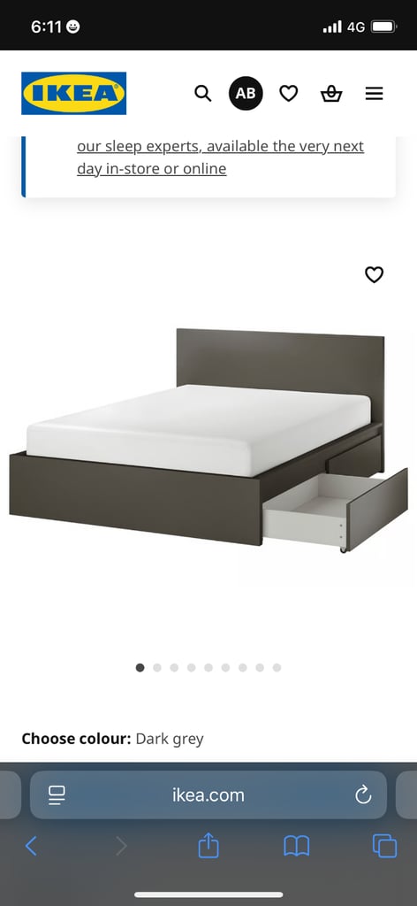 Ikea bed-frame with 2 storages and Dream mattress and air conditioner 