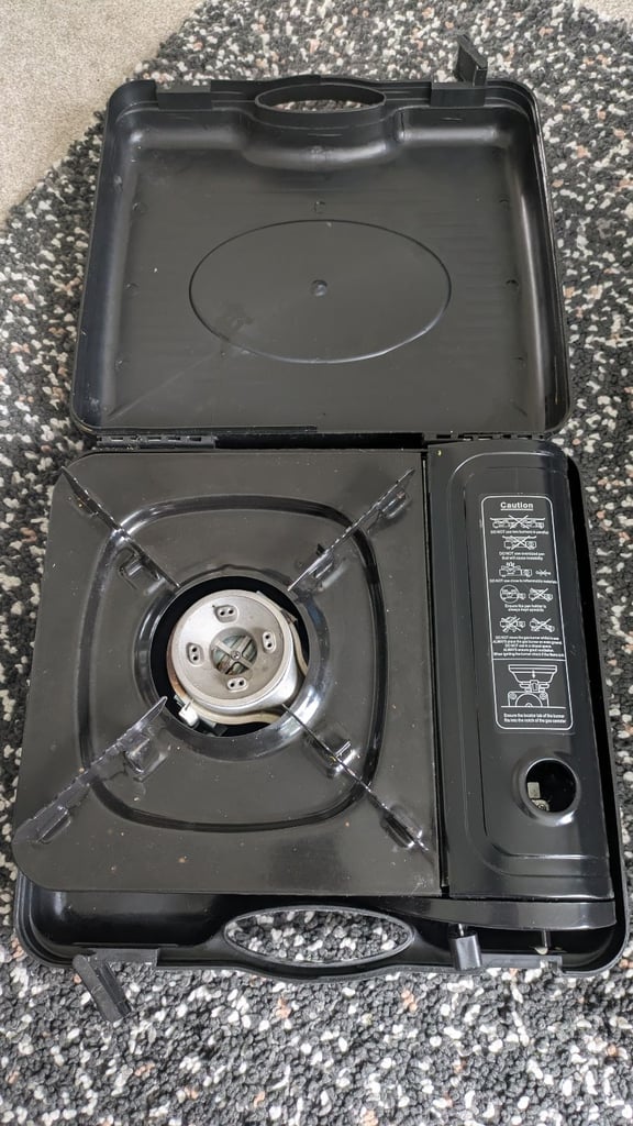 Camping stove in case