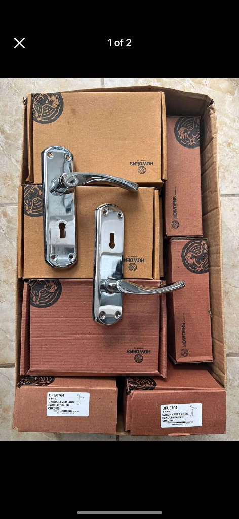 image for Grada lever lock handle polished chrome 