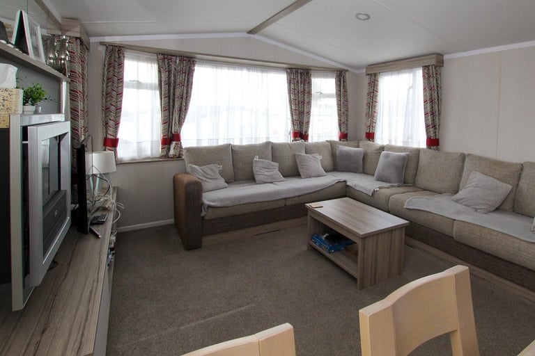 Swift Loire 2017 static caravan sited at Homing Park, Whitstable, Kent. DG/CH