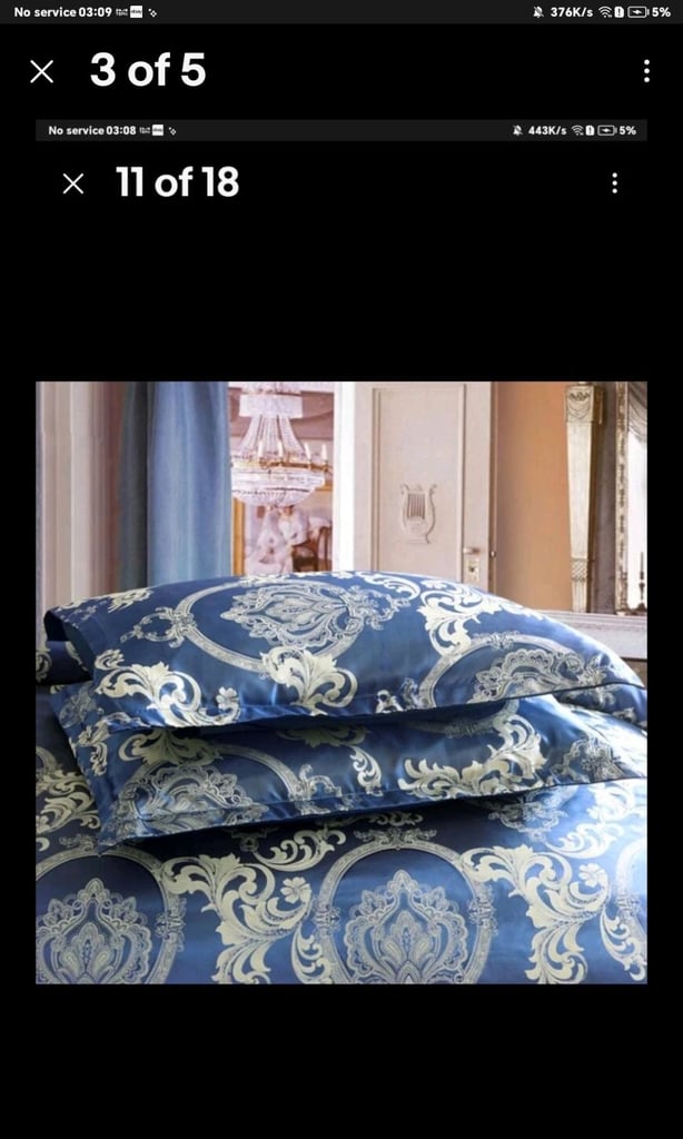 Lux Double satin duvet Cover New 