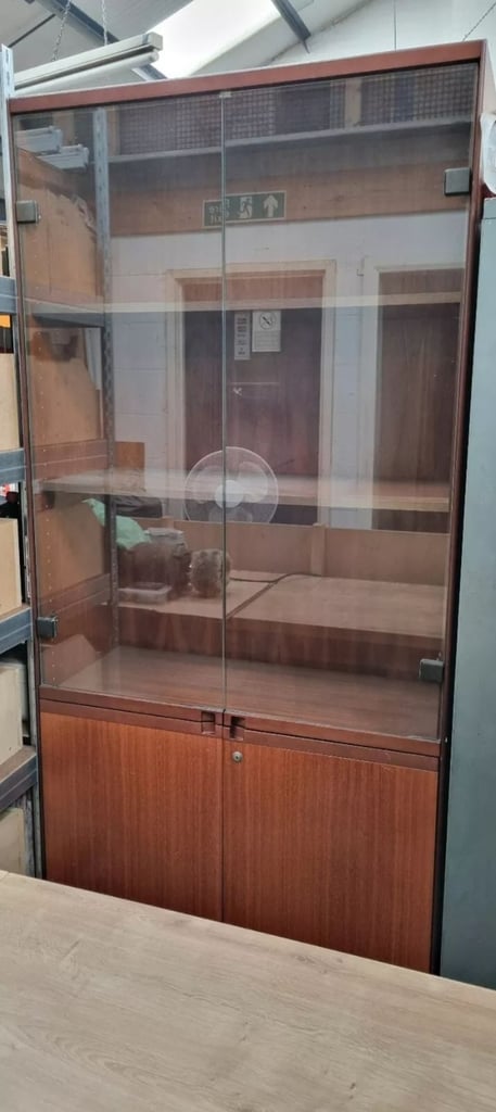 Glass door cabinet, display cupboard
