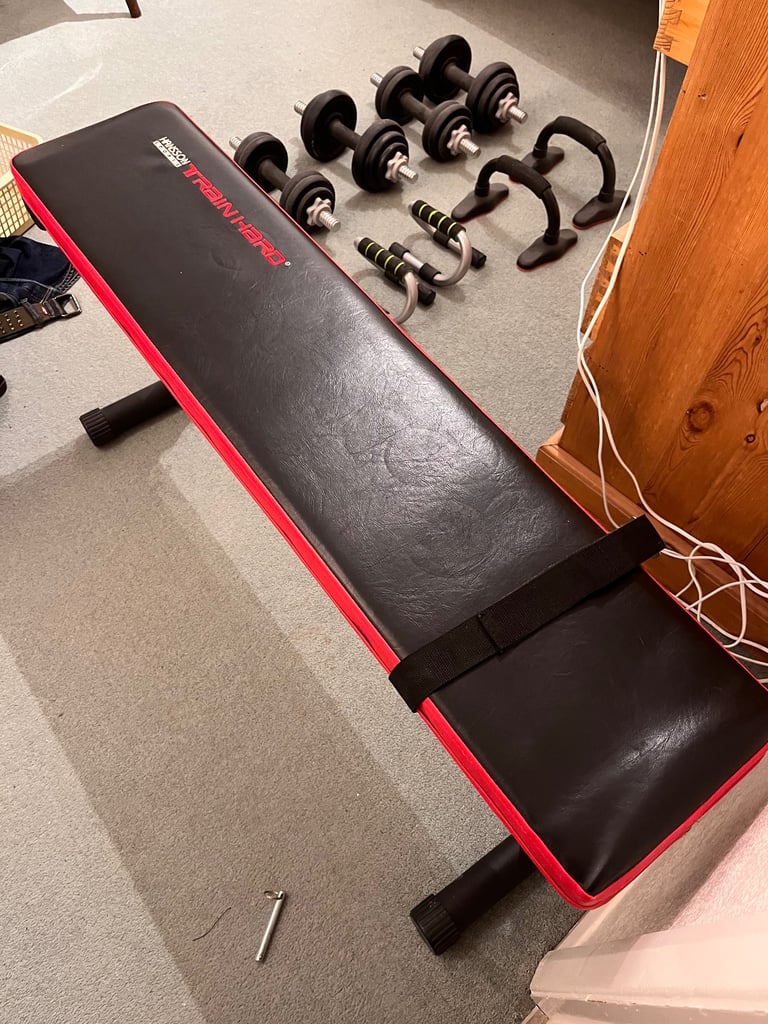 image for Weights Bench, adjustable dumbbells, press up bars 
