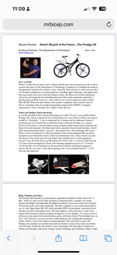 Giant Prodigy DX Urban Bike