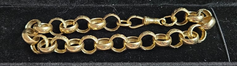 9ct round belcher Bracelet 