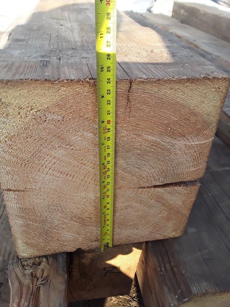 Reclaimed 200 years old, solid pine beam. 7 feet long. 