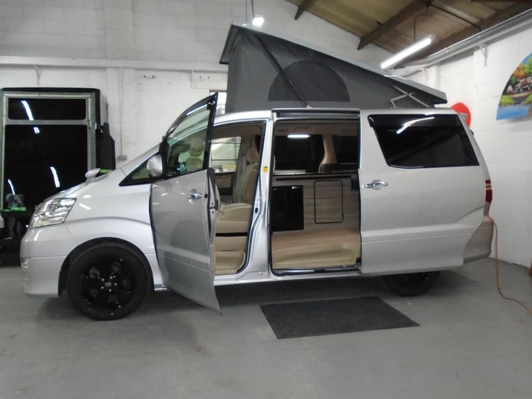2007 TOYOTA ALPHARD CAMPER VAN ,MOTORHOME,~ SIDE KITCHEN~4 BERTH~~OFF GRID SOLAR