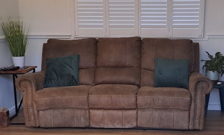 3 Seater Reclining Sofa and Chair