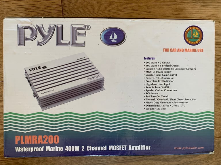 Amplifier for boats (waterproof) or cars NEW 200w pyle