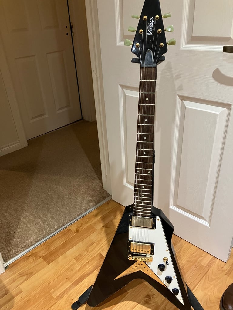 Vintage (brand) Flying V electric guitar 