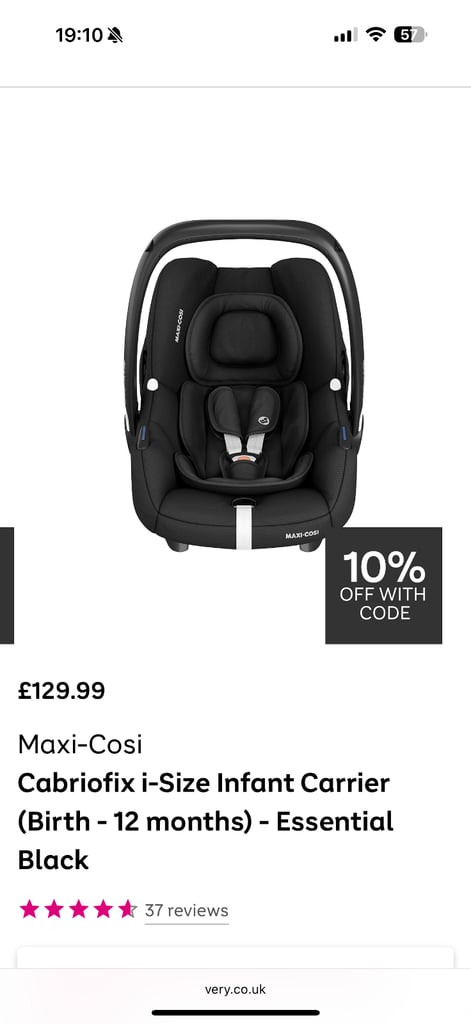 image for Maxi cosi car seat 