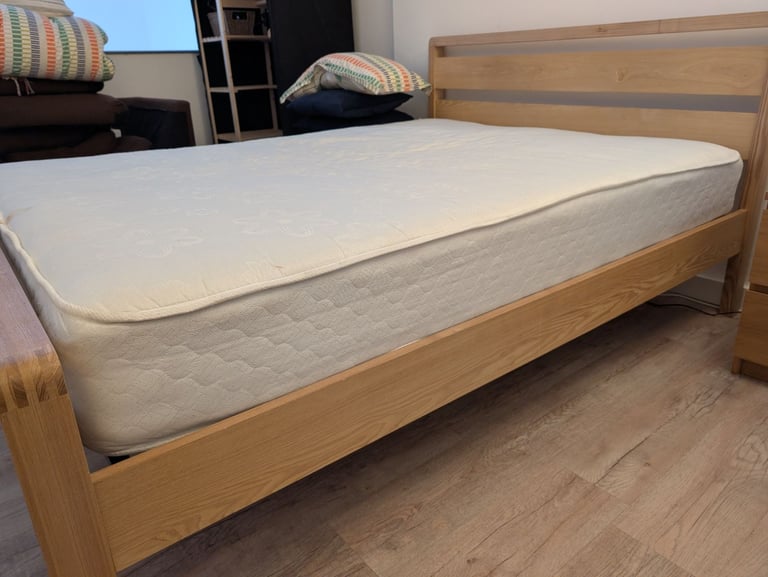 image for Used king-size mattress, stained but comfortable