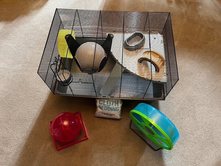 Hamster Cage and Accessories 