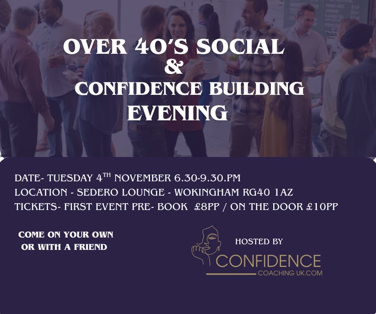 Over 40’s Social And Confidence Building Evening Wokingham 