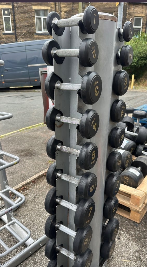 Dumbbells set 1-10kgs sets £450