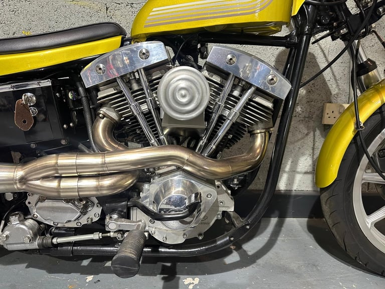 Harley-Davidson. Magazine featured Flattracker. 93 cubic inch S&S Engine