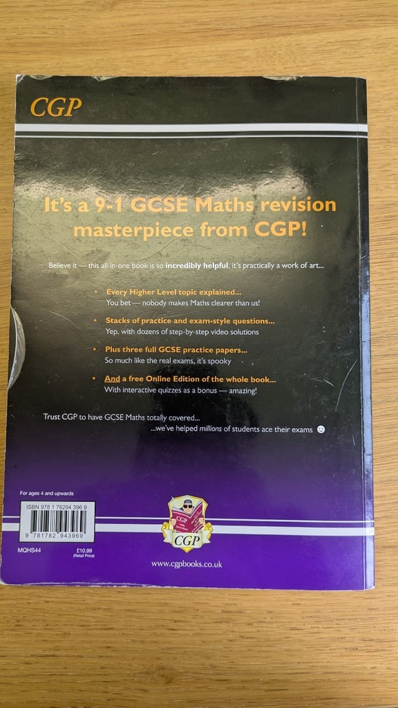 CGP AQA GCSE Maths Higher Tier Revision Guide