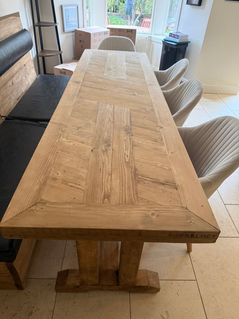 image for Dining table and bench