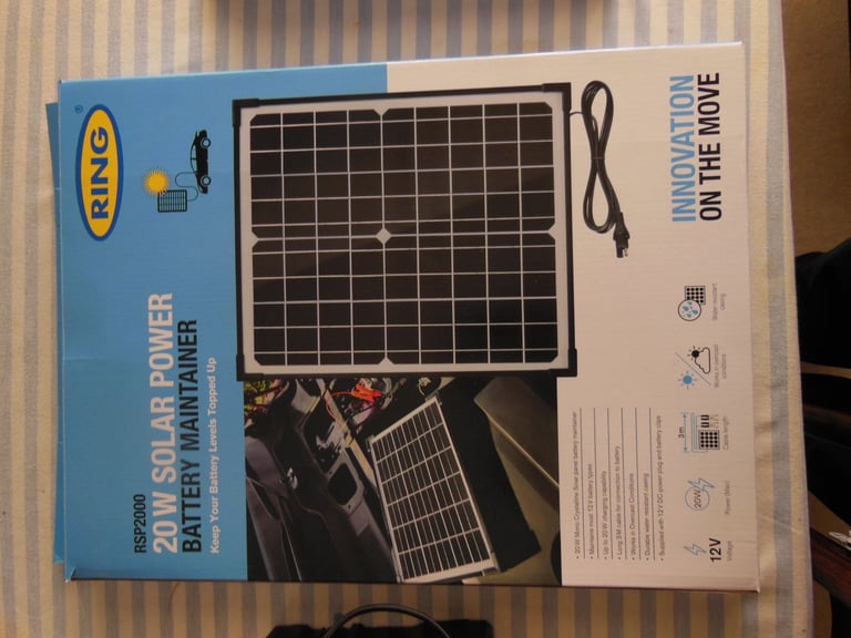 image for Ring 20 watt solar panel battery maintainer