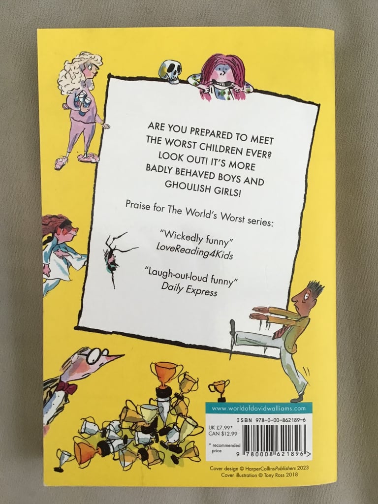 “The World’s Worst Children 3”, David Walliams, Paperback Book