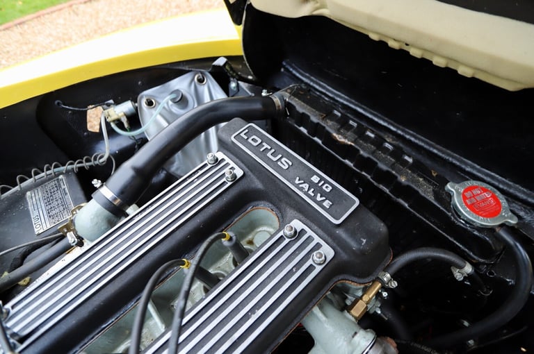 1972 Lotus Elan 1972.  £20k repaint in Lotus Yellow / Cirrus White. Mohair Hoo  PETROL Manual