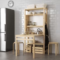 IKEA Ivar Shelving Unit With Foldable Table 
