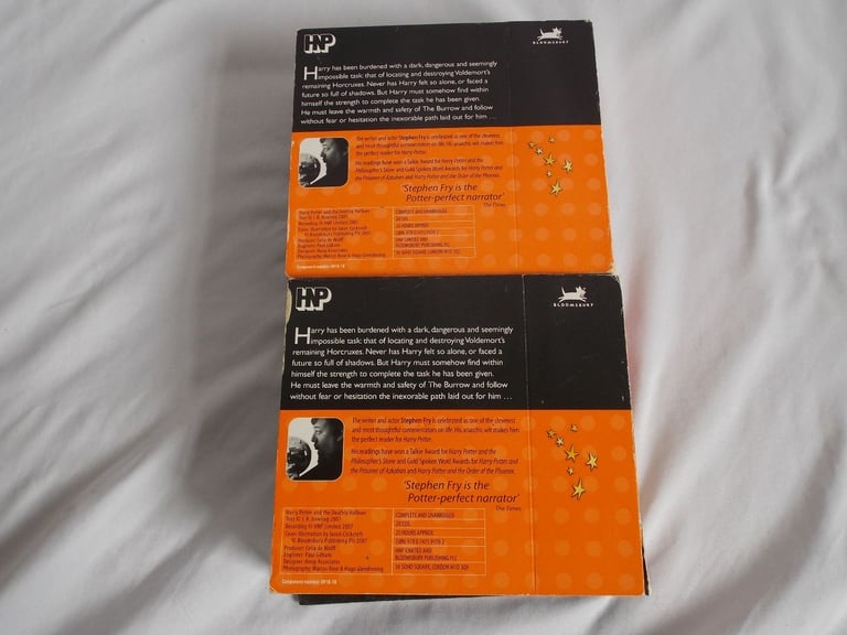 HARRY POTTER DEATHLY HALLOWS 1ST EDITION HARDBACK + AUDIO CDs 20 CDs