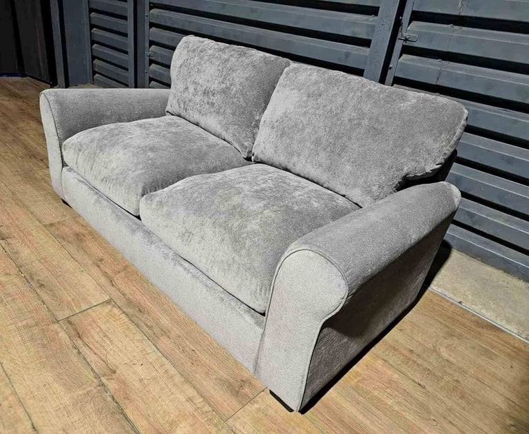 Hardly Used Fabric Sofa Bed - Grey.