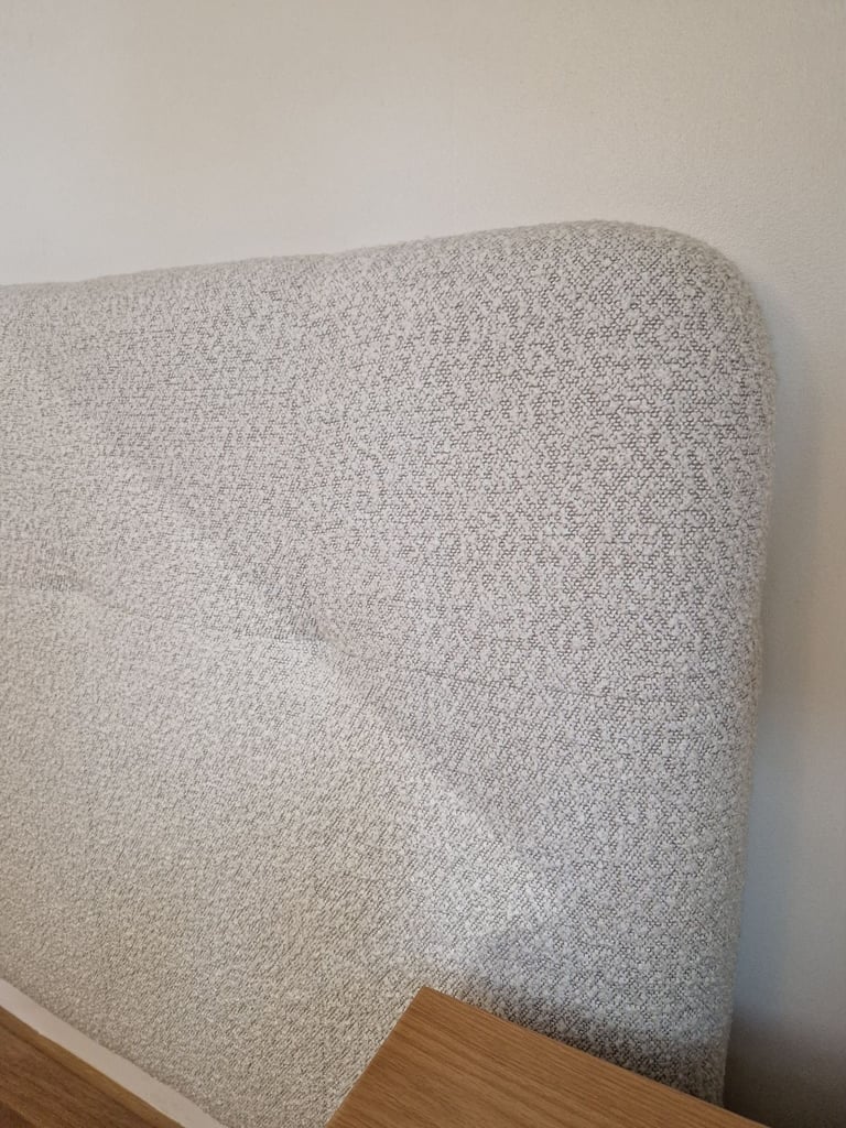 Wall Hung Floating Bespoke Boucle Headboard