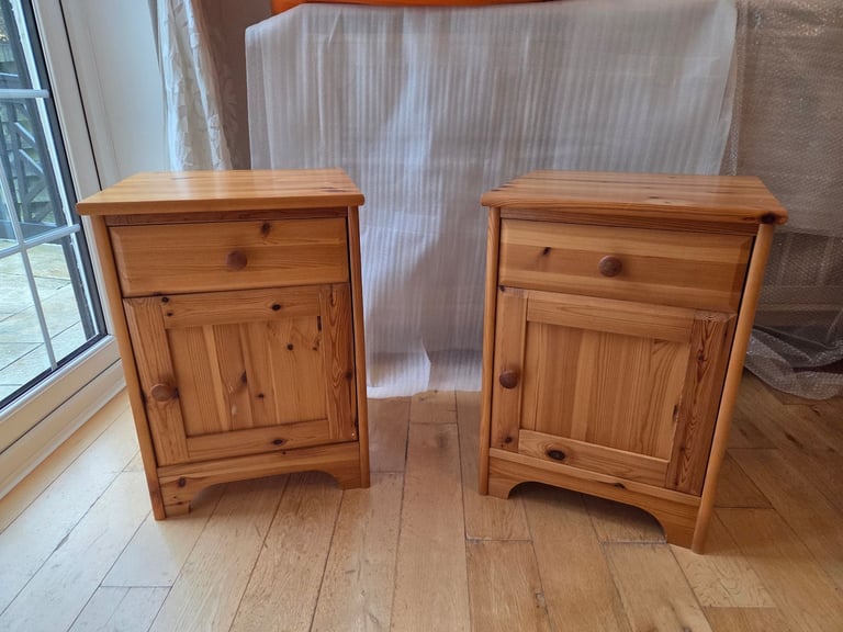 image for Pine Bedside Cabinets Sold