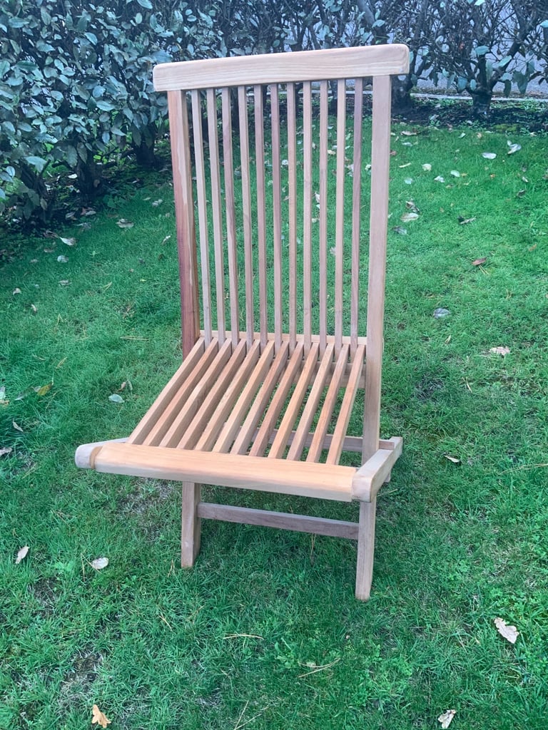 Set of 4 folding garden chairs
