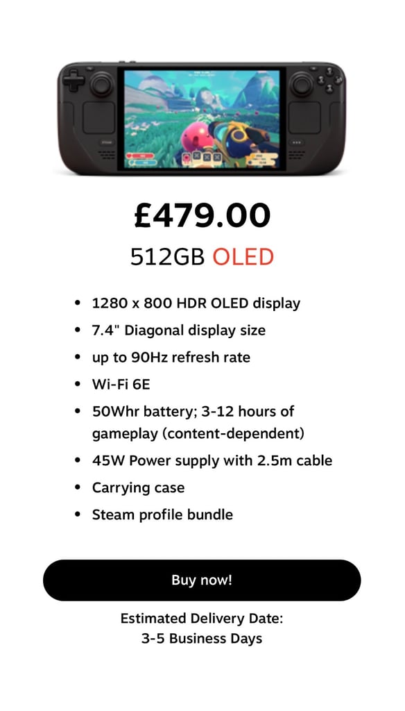 Steamdeck OLED 512GB