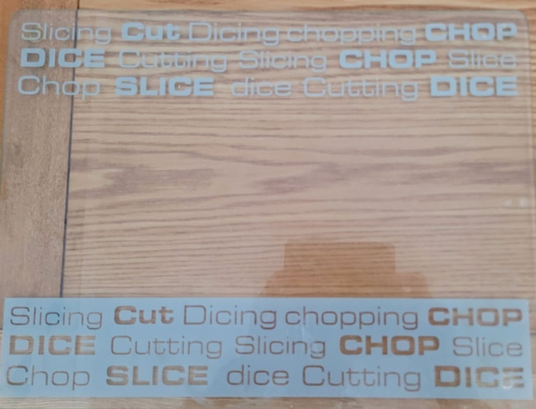 Glass worktop protector/chopping board