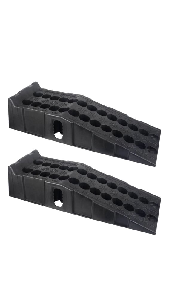 Heavy Duty 5Ton Home Low Rise Wide Car Lift Ramps Van Workshop Garage Anti-Slip