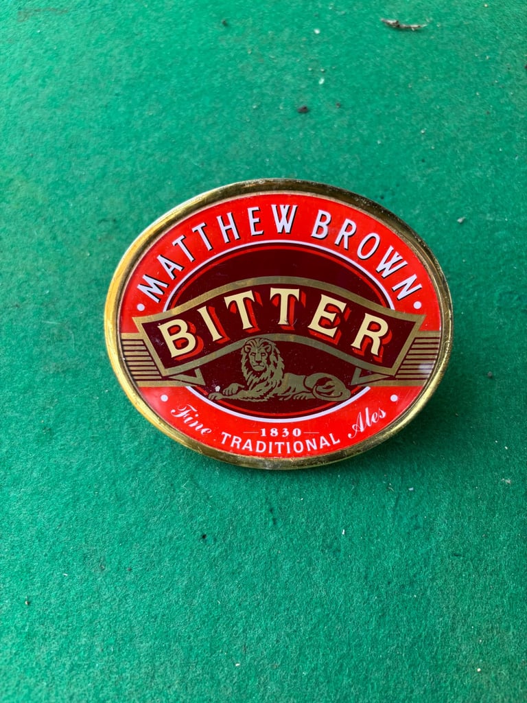 Brass beer pump badges £10 each or £50 the lot